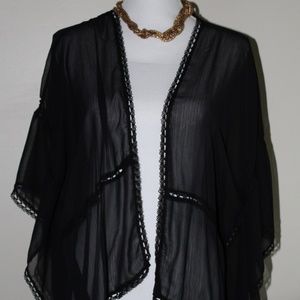 APT. 9 Open Front See Through Cardigan